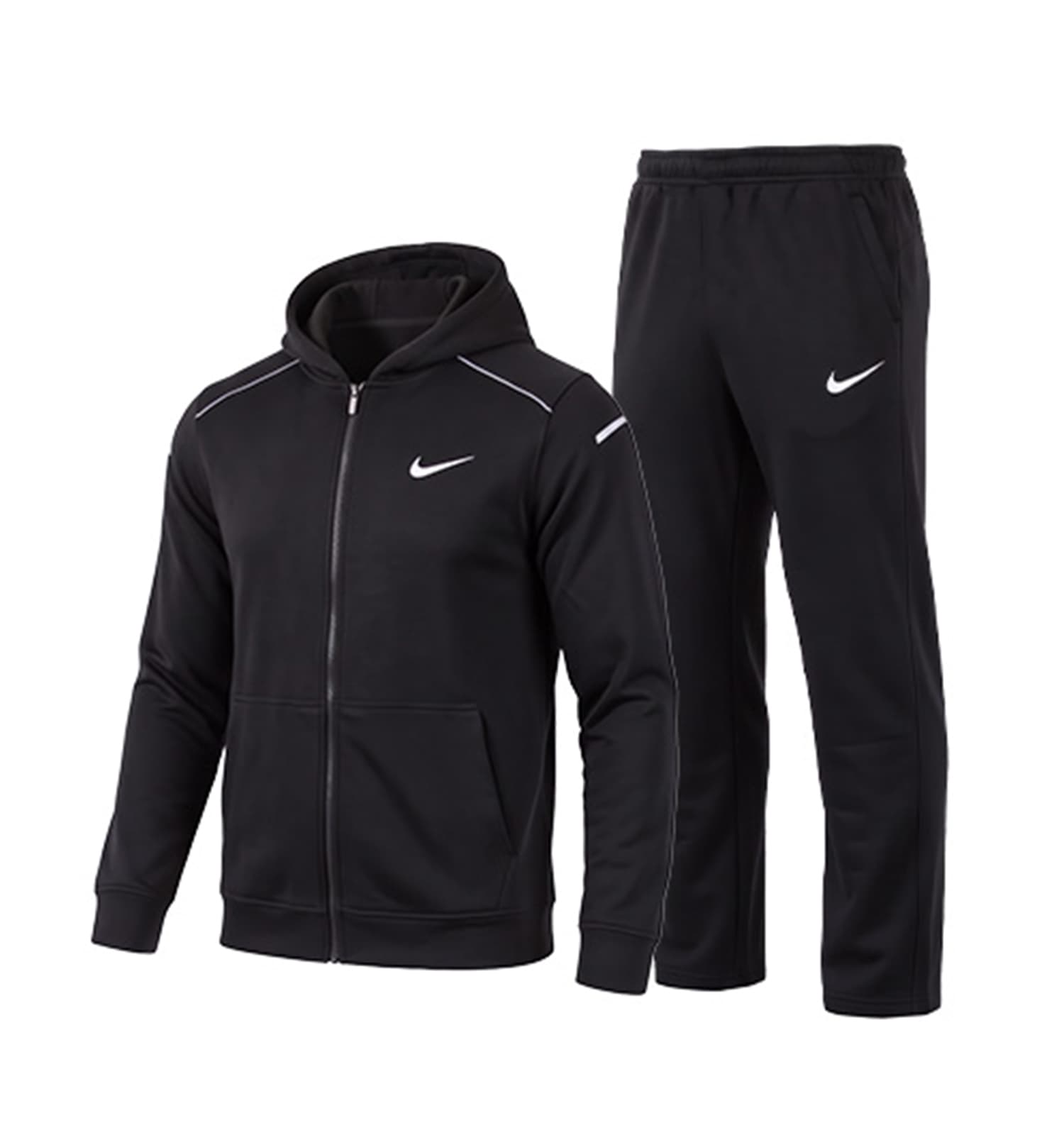 ست سویشرت و شلوار مردانه نرمال طرح دار اسپان مشکی Nike کد 51241 — تصویر ۴