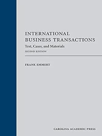 و دانلود نسخه کامل کتاب زبان اصلی International Business Transactions: Text, Cases, and Materials, Second Edition PDF | دانلود کتاب خارجی