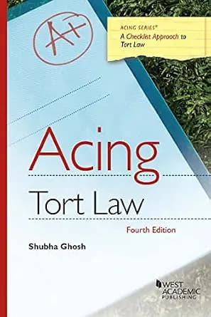 و دانلود نسخه کامل کتاب زبان اصلی Acing Tort Law (Acing Series) PDF | دانلود کتاب خارجی