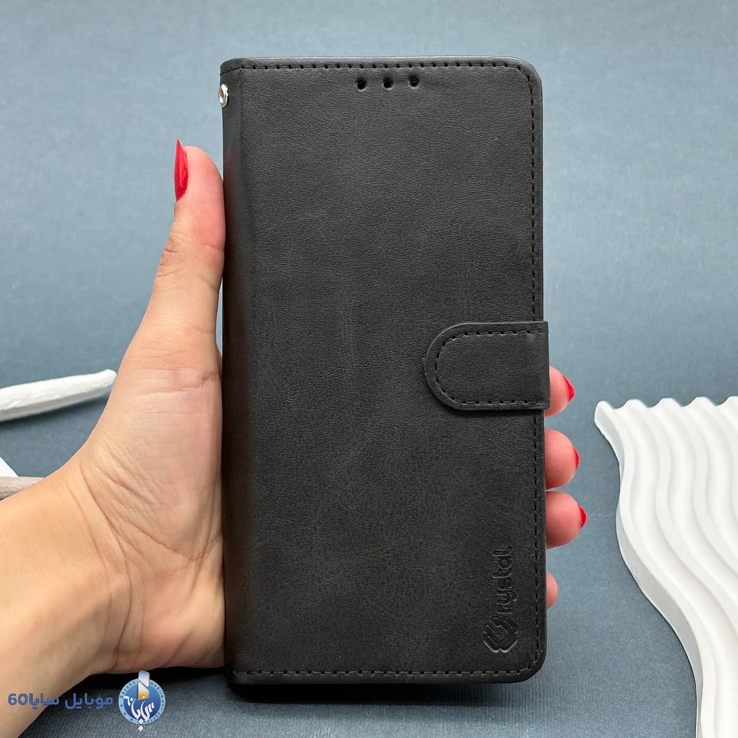 قاب Xiaomi Redmi note 14 pro plus مدل کیف جا کارتی چرمی — تصویر ۲