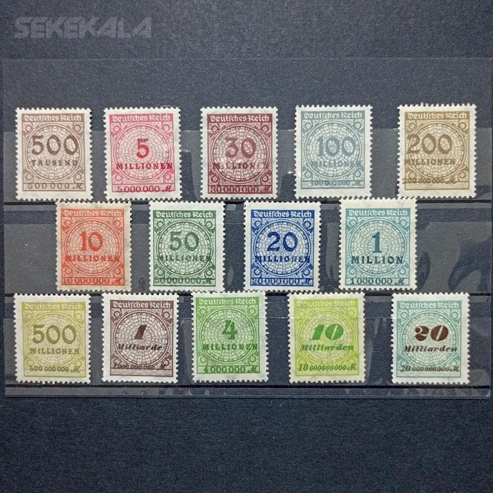 ست تمبر کلاسیک کمیاب آلمان ۱۹۲۳
