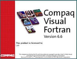 نرم افزار ویندوز compaq visual fortran 6.6 pro