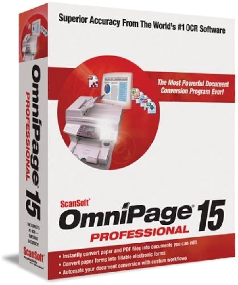 نرم افزار ویندوز ScanSoft OmniPage15 Professional