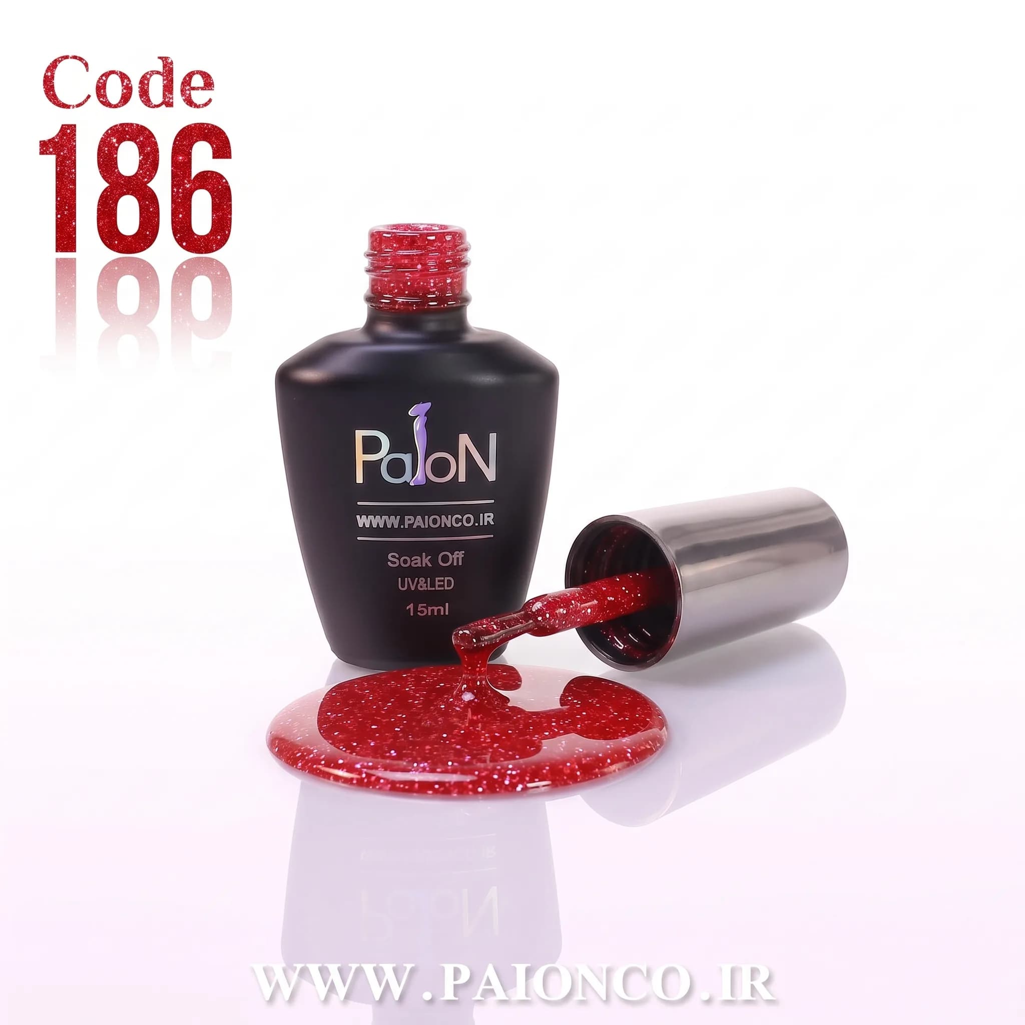 لاک ژل نرمال پایون کد 186