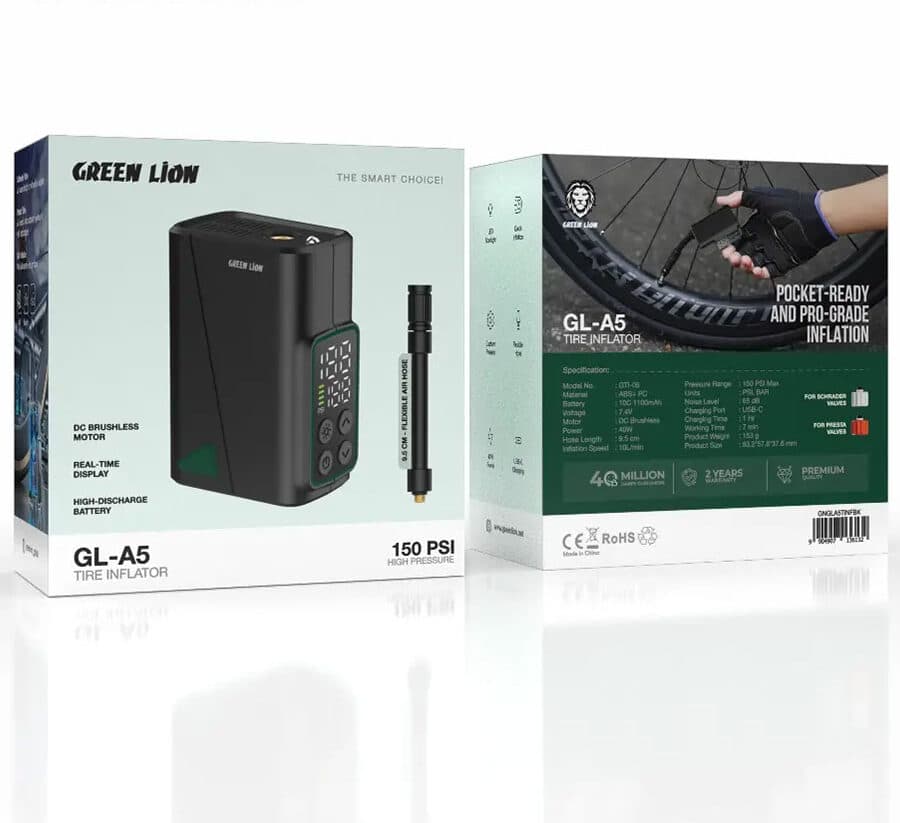 پمپ باد شارژی گرین لاین مدل GL-A5 ظرفیت ۱۵۰ PSI کد (136132)
