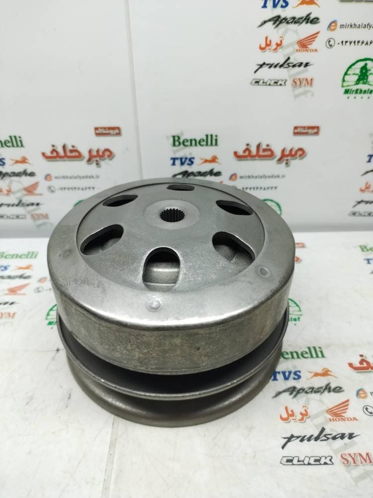 پولی (فولی) کلاچ عقب کامل موتور tvs وگو و ژوپیتر (لنتی) درجه 1