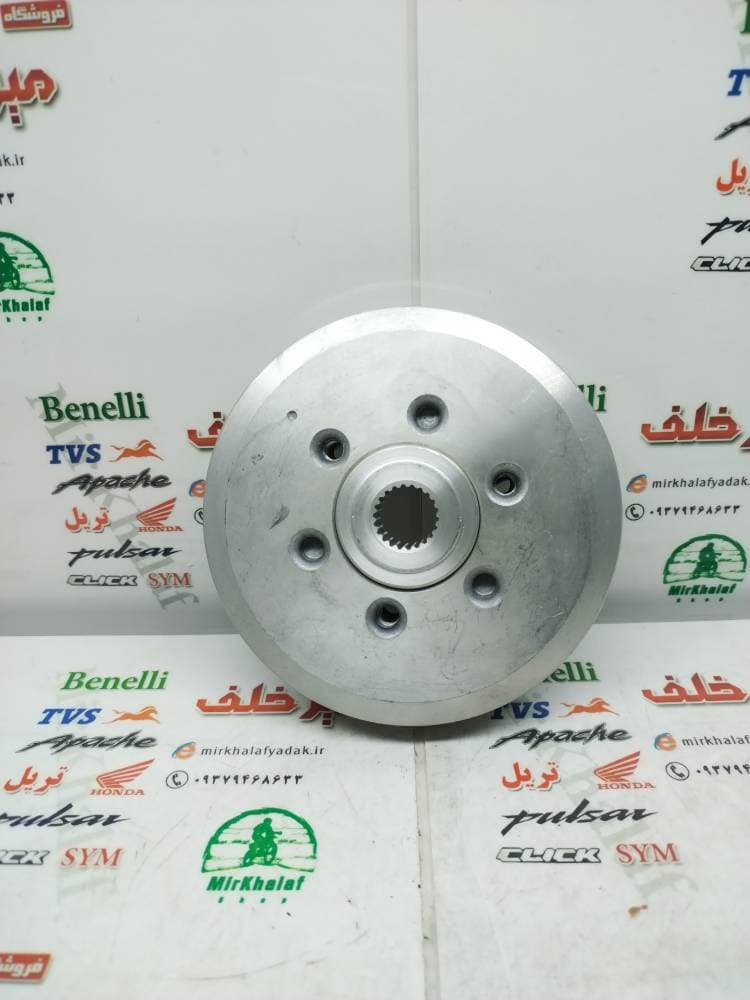 4 چهار شاخ کلاچ (دیسک) زیر و رو موتور tvs راکس و نئو و بی کلاچ ویو 130 (3 سه پیچ)