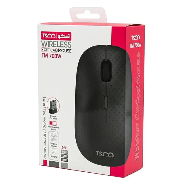 ماوس بی سیم تسکو مدل TM700 سفید — تصویر ۲
