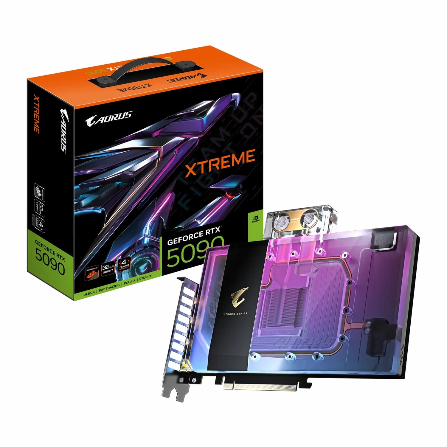 کارت گرافیک GIGABYTE AORUS RTX 5090 Xtreme Waterforce WB 32GB