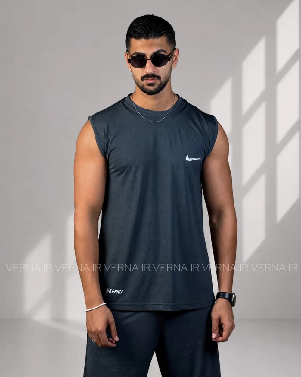 ست حلقه ای و شلوارک مردانه سوزنی NIKE PRO — تصویر ۸