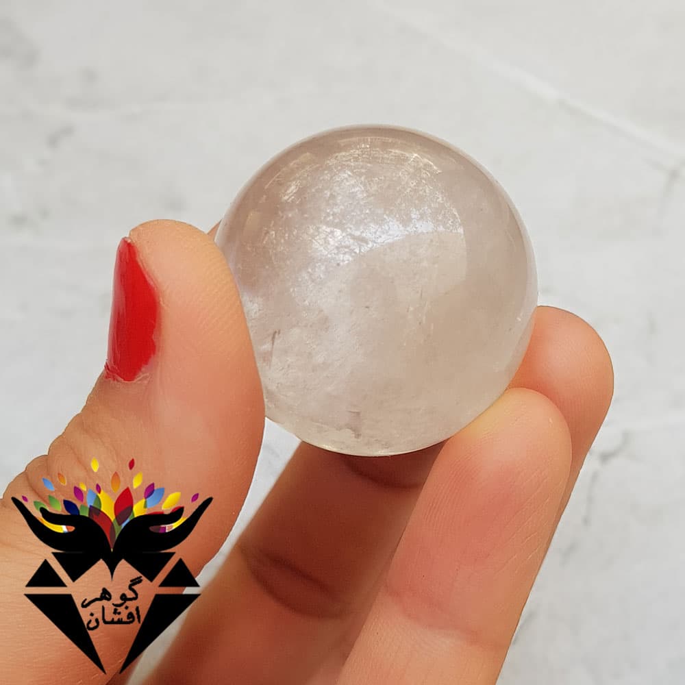 گوی سنگی کریستال کوارتز اصل H3013