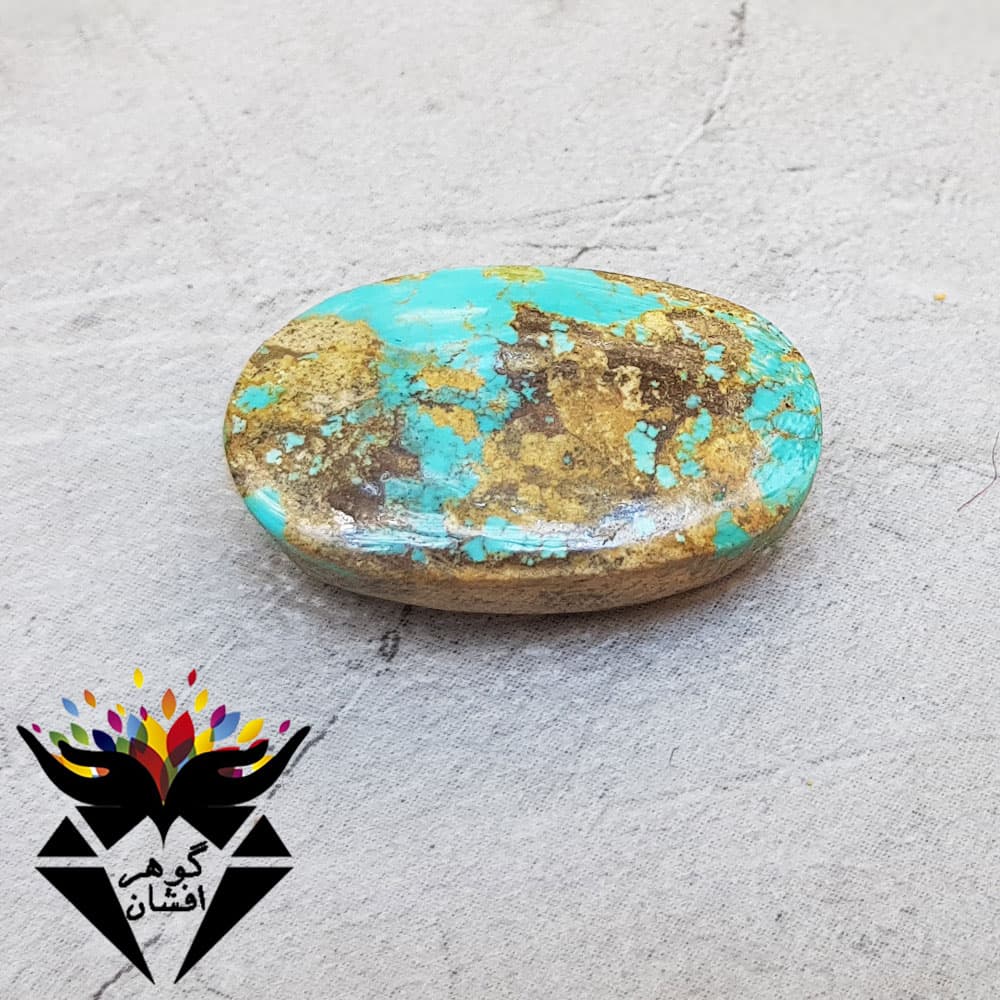 نگین فیروزه نیشابور شجری اصل کد N_1825