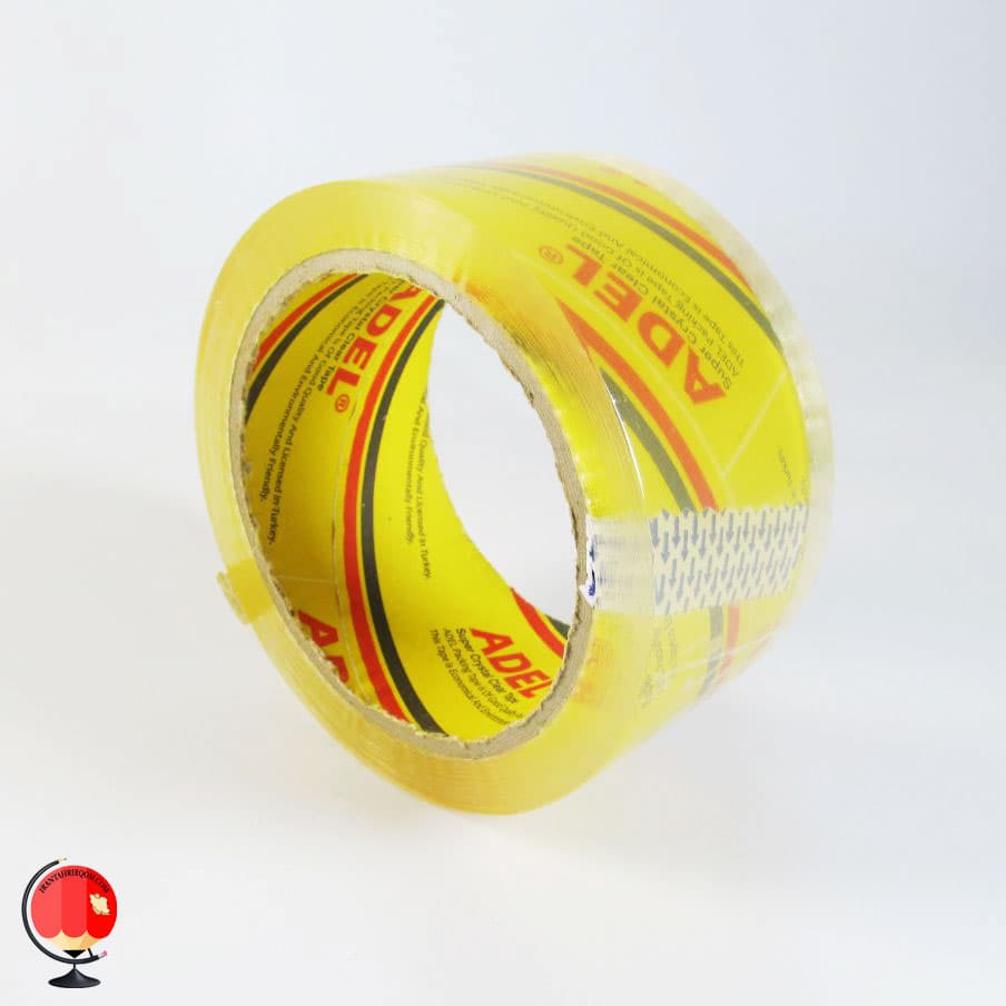 چسب 5 سانت کریستال 90 یارد آدل