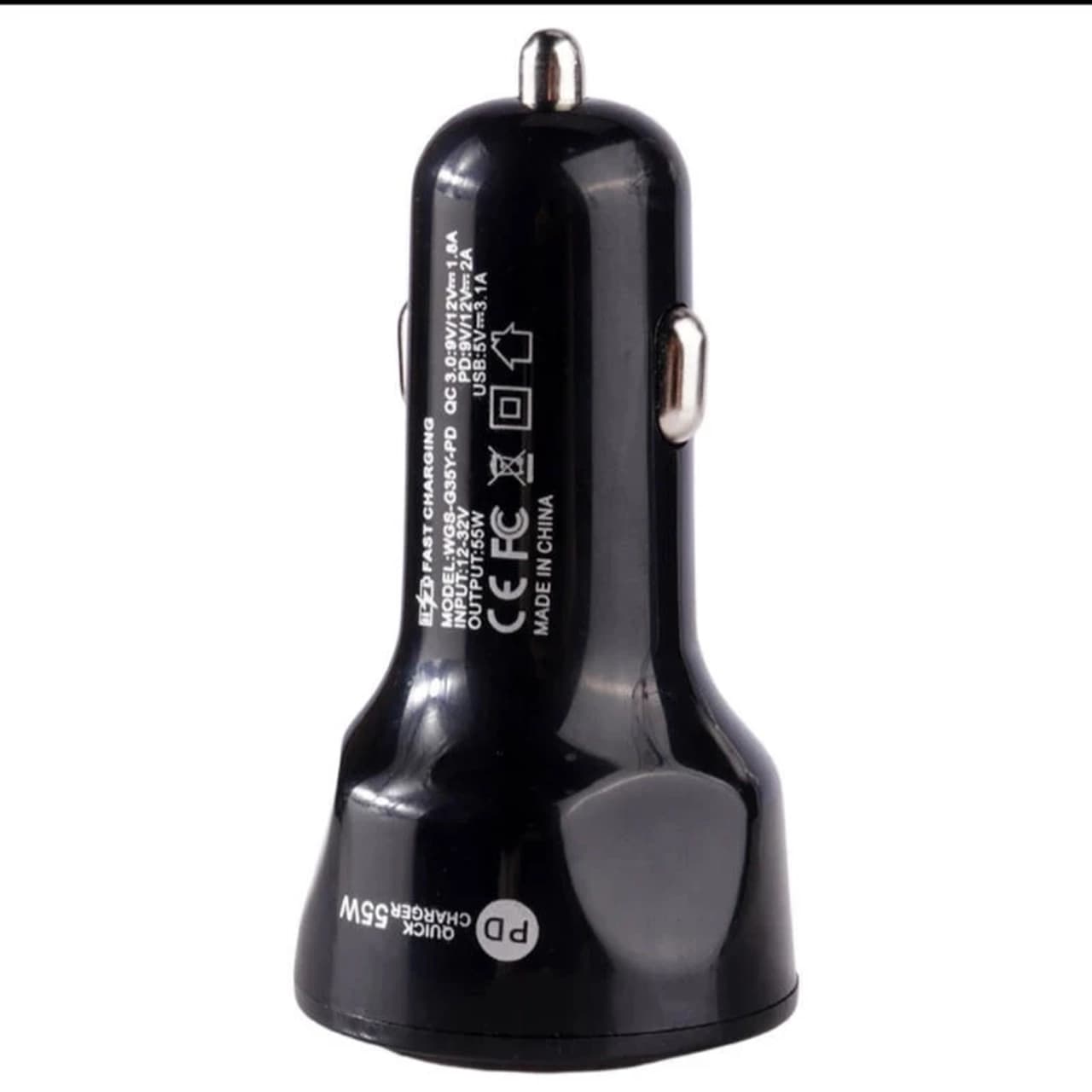 شارژر فندکی PD و فست سه پورت مدل TYJP 55W – مشکی – RH — تصویر ۲