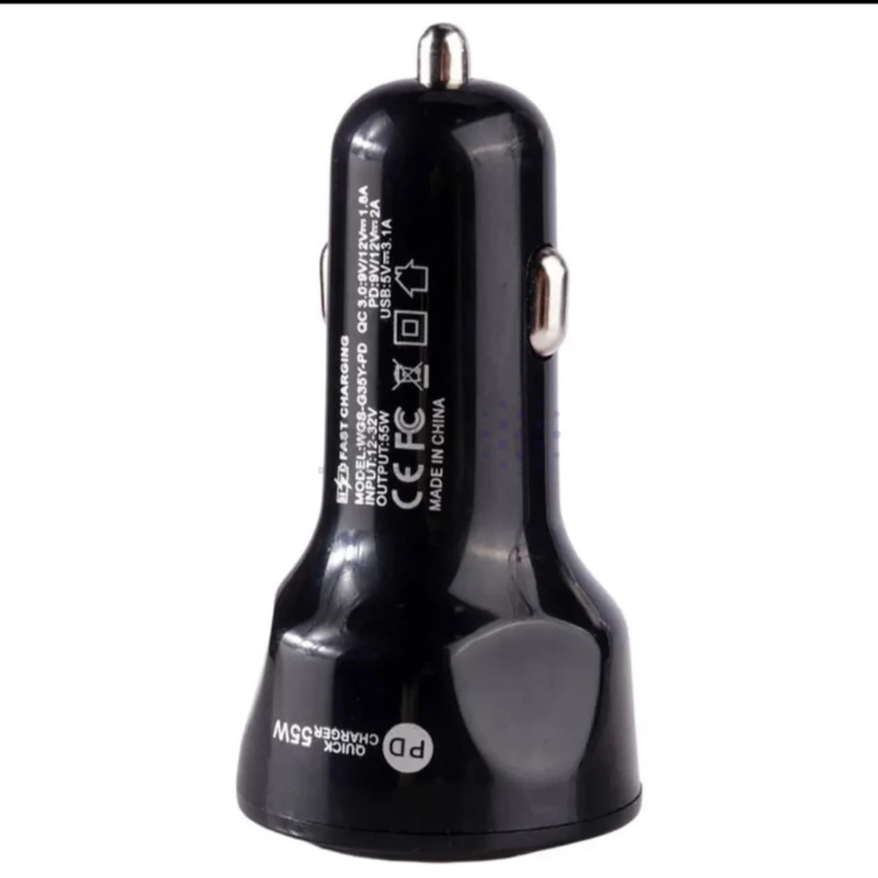 شارژر فندکی PD و فست سه پورت مدل TYJP 55W – مشکی – RH — تصویر ۷