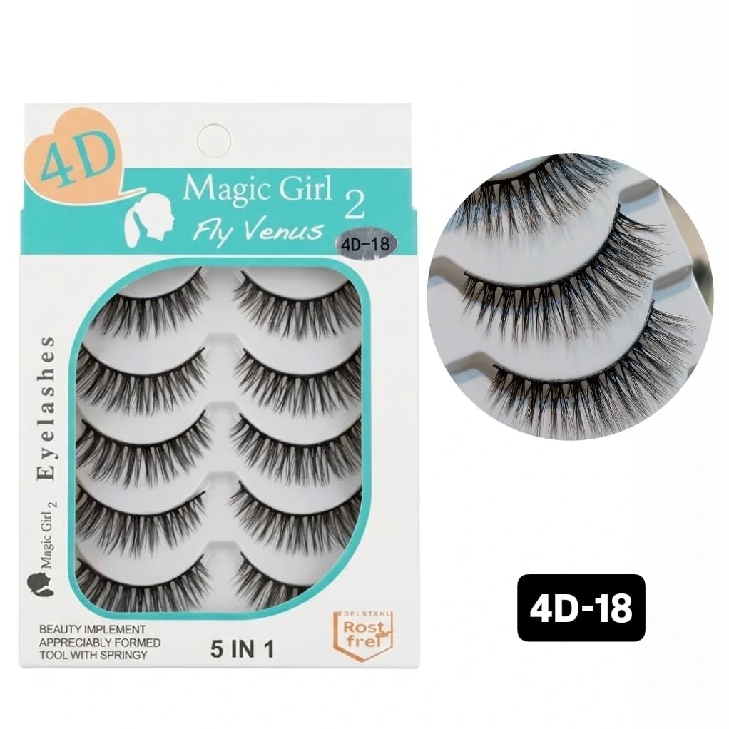 مژه پنج جفتی مجیک گرل کد Magic Girl 4D-18