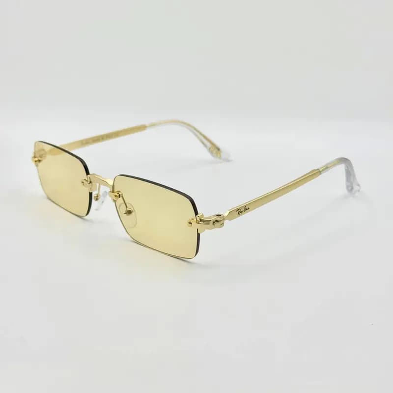 عینک آفتابی و بلوکات ریبن Ray-Ban مدل a2098 فریم لس مستطیل راکی AWGE — تصویر ۵