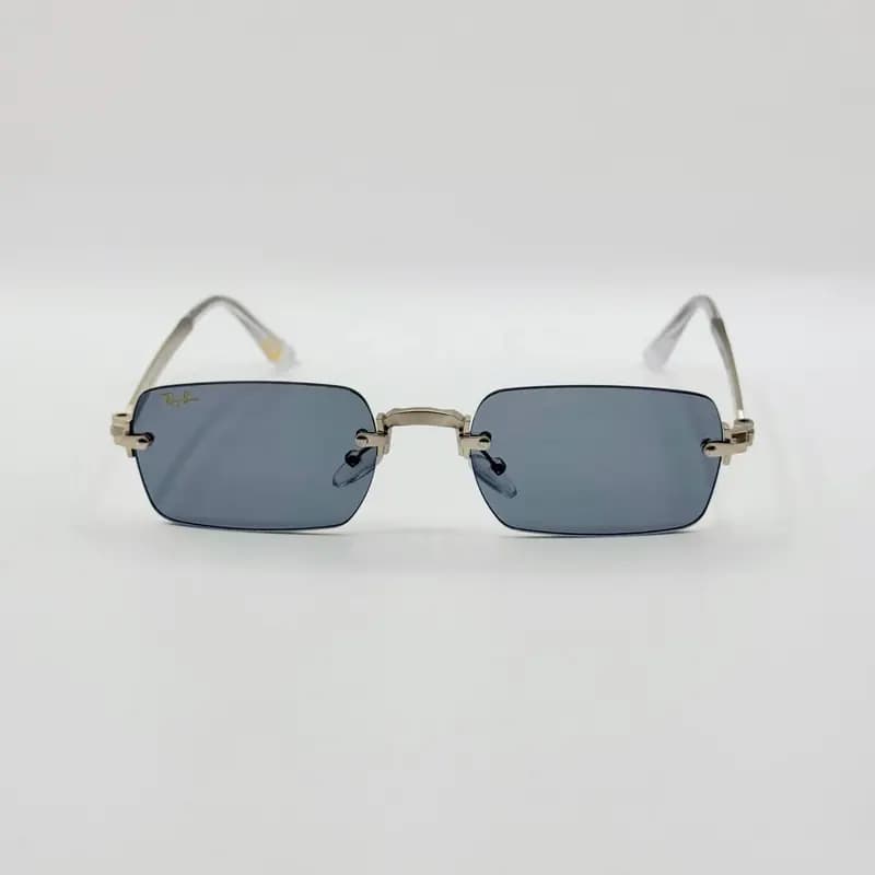 عینک آفتابی و بلوکات ریبن Ray-Ban مدل a2098 فریم لس مستطیل راکی AWGE — تصویر ۶