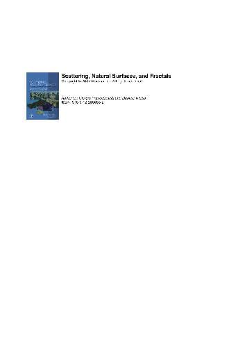 دانلود کتاب Scattering, natural surfaces, and fractals