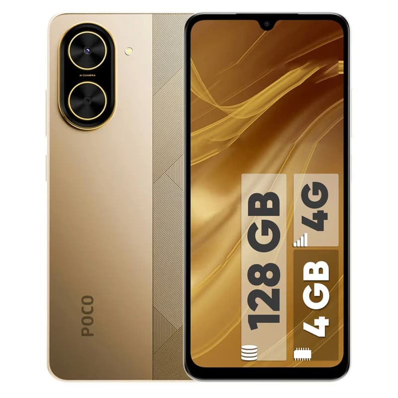 گوشی موبایل شیائومی مدل Poco C71 دو سیم کارت ظرفیت 128 گیگابایت و رم 4 گیگابایت – به همراه 2 عدد کاور و 2 عدد محافظ صفحه نمایش — تصویر ۲