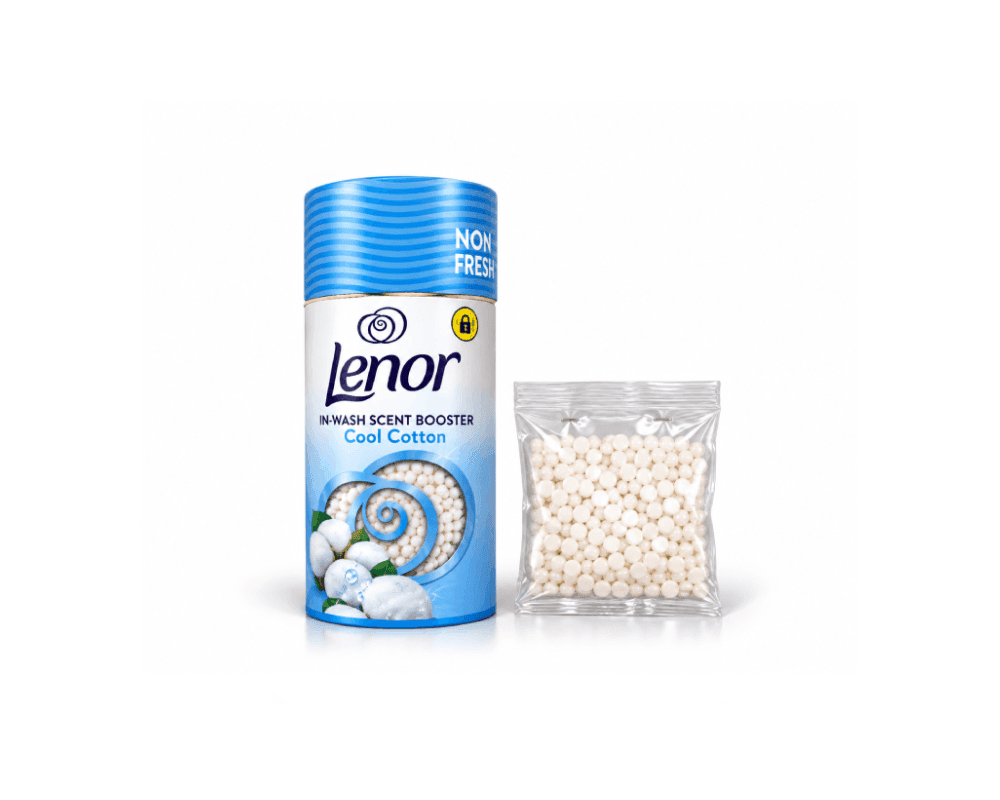 قرص خوشبوکننده لباس (بوستر) لنور Lenor مدل Cool Cotton بسته ۲۰ گرمی | خوشبوکننده In-Wash Scent Booster