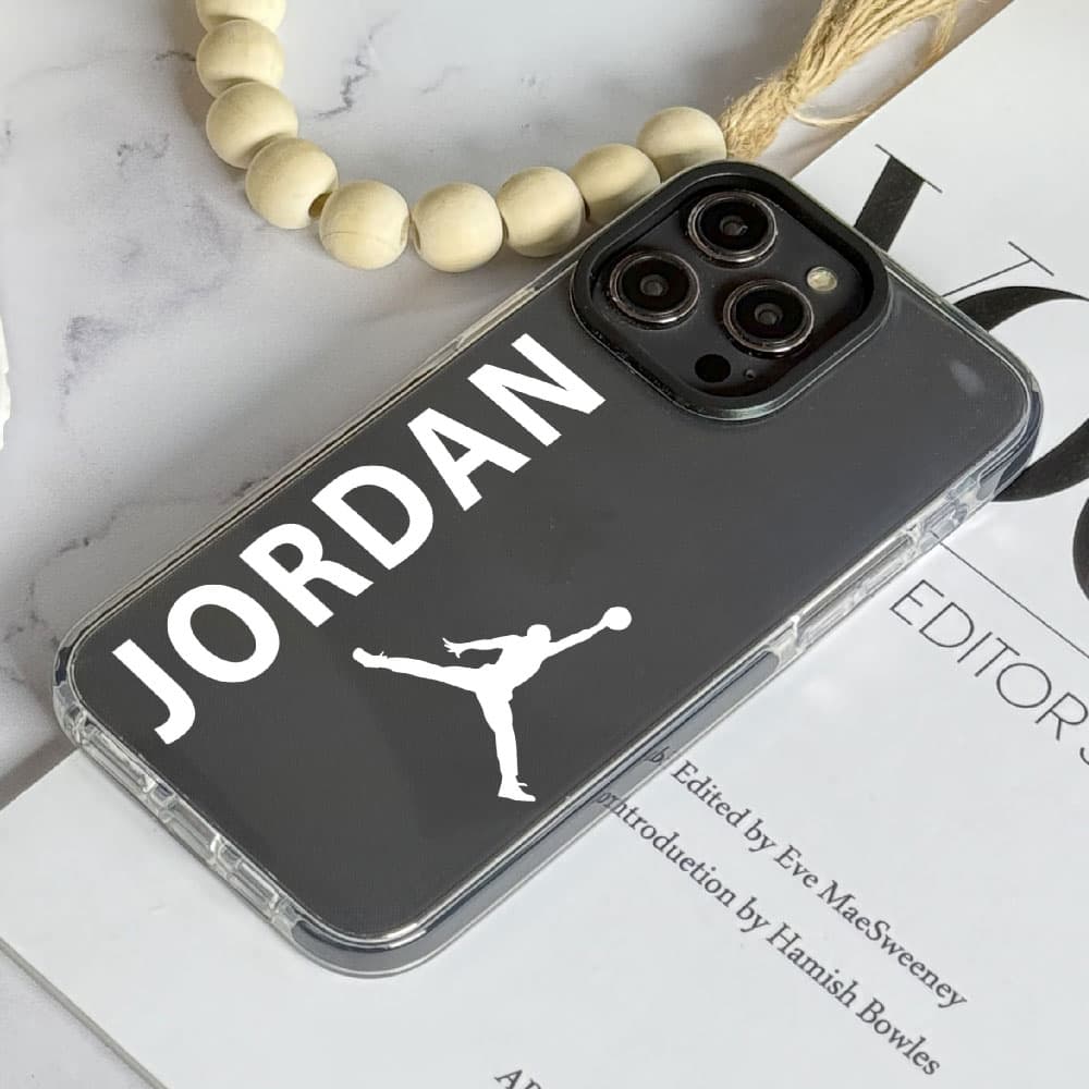 قاب شفاف چاپی سفارشی (کد 0400) مدل jordan مناسب برای گوشی موبایل سامسونگ Samsung Galaxy A06 / A10S / A12 / A13 / A14 / A15 / A16 / A20 / A21S / A22 4G / A22 5G / A23 / A24 / A30 / A30S / A31 / A32 4G — تصویر ۳
