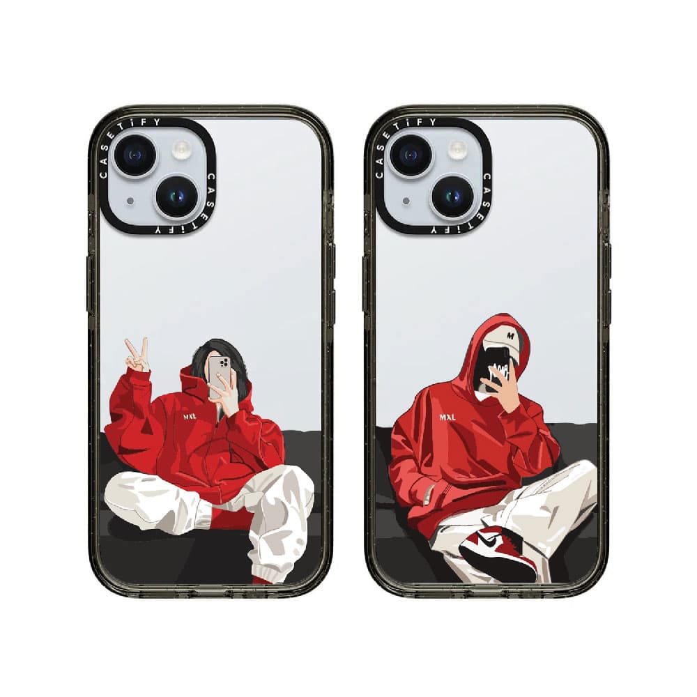 قاب شفاف چاپی سفارشی (کد 0359) مدل red couple مناسب برای گوشی موبایل سامسونگ Samsung Galaxy A06 / A10S / A12 / A13 / A14 / A15 / A16 / A20 / A21S / A22 4G / A22 5G / A23 / A24 / A30 / A30S / A31 / A32 — تصویر ۳