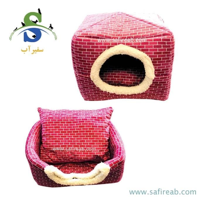 جای خواب دو کاره آجری سگ و گربه (سایز L ، M ، S) چانگ لیر