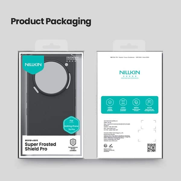 قاب ضد ضربه مگنتی Nothing Phone 3a Pro مارک نیلکین مدل Super Frosted Shield Pro Magnetic — تصویر ۲