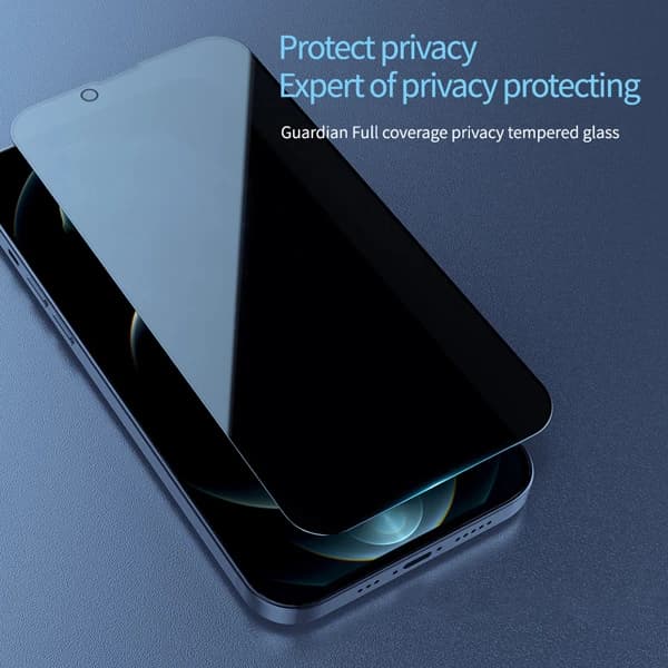 گلس حریم شخصی با ابزار نصب iPhone 16e مارک نیلکین مدل Guardian Full Coverage — تصویر ۷
