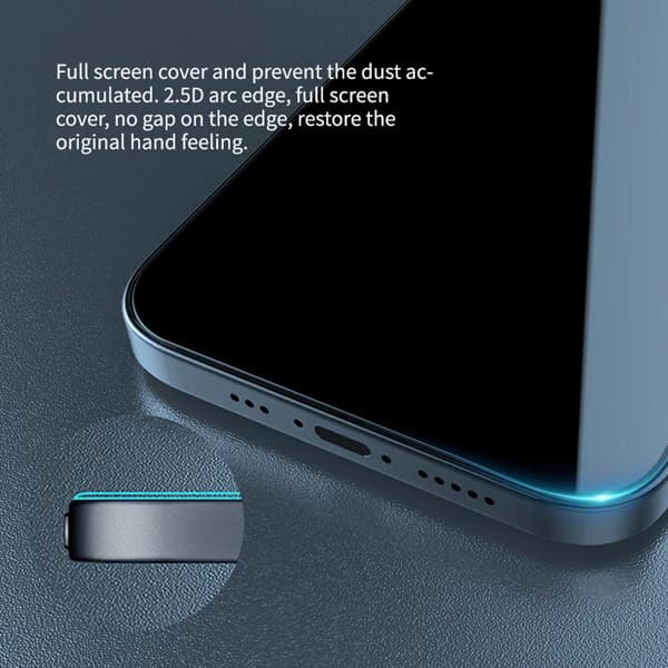 گلس حریم شخصی با ابزار نصب iPhone 16e مارک نیلکین مدل Guardian Full Coverage — تصویر ۸