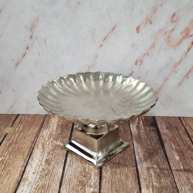 شیرینی خوری فریمی کوچک نقره ای