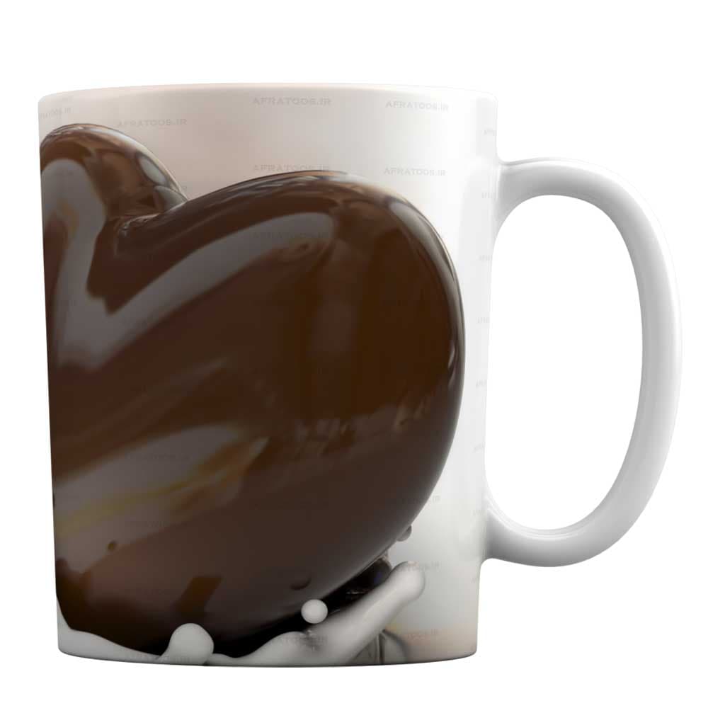 ماگ سرامیکی با طرح قلب کد 1-645
