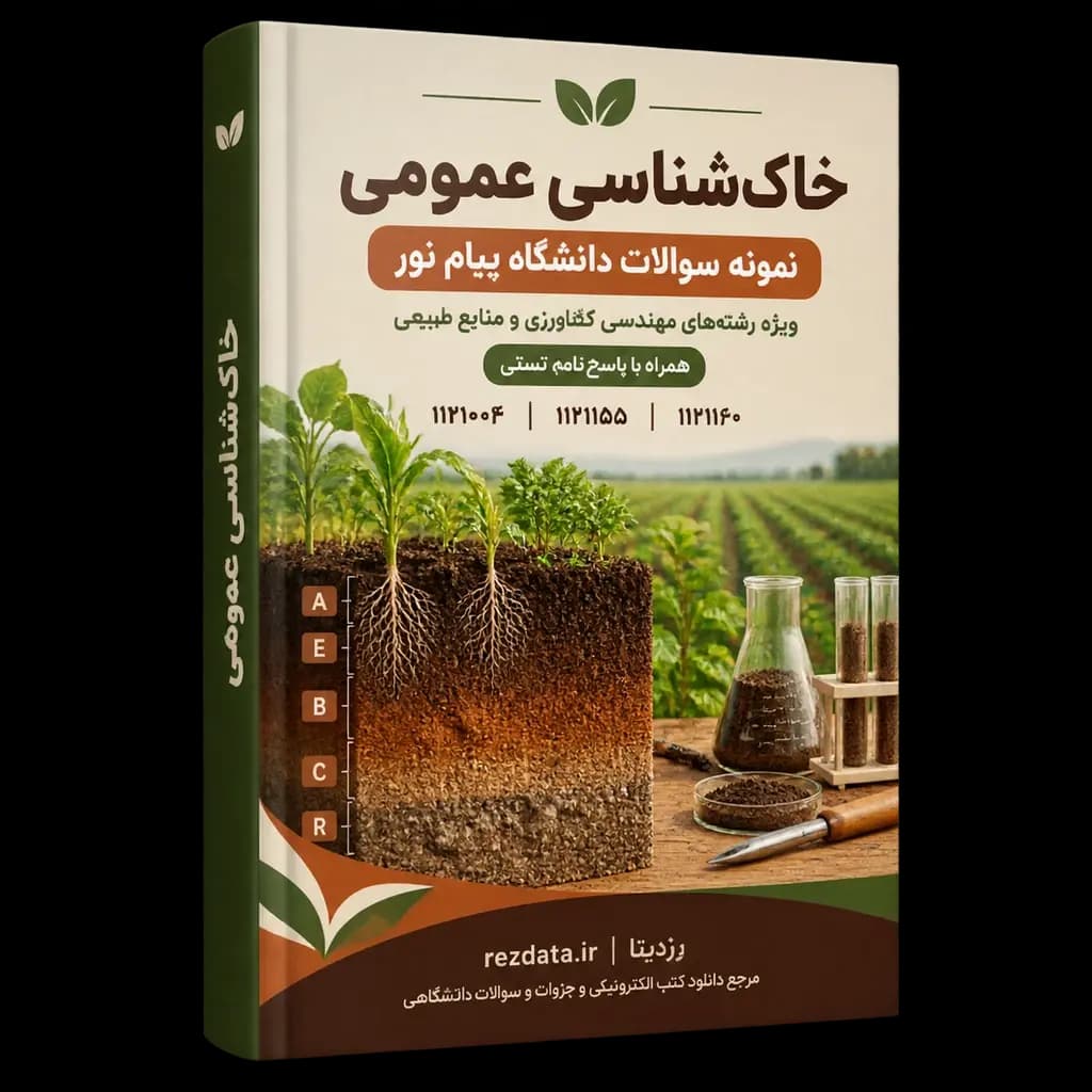 دانلود فایل متنی نمونه سوالات خاک شناسی عمومی ( نسخه پی دی اف PDF)