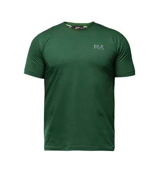 تیشرت pull&bear یقه گرد مردانه نخ پنبه گلدوزی شده مدل 47676