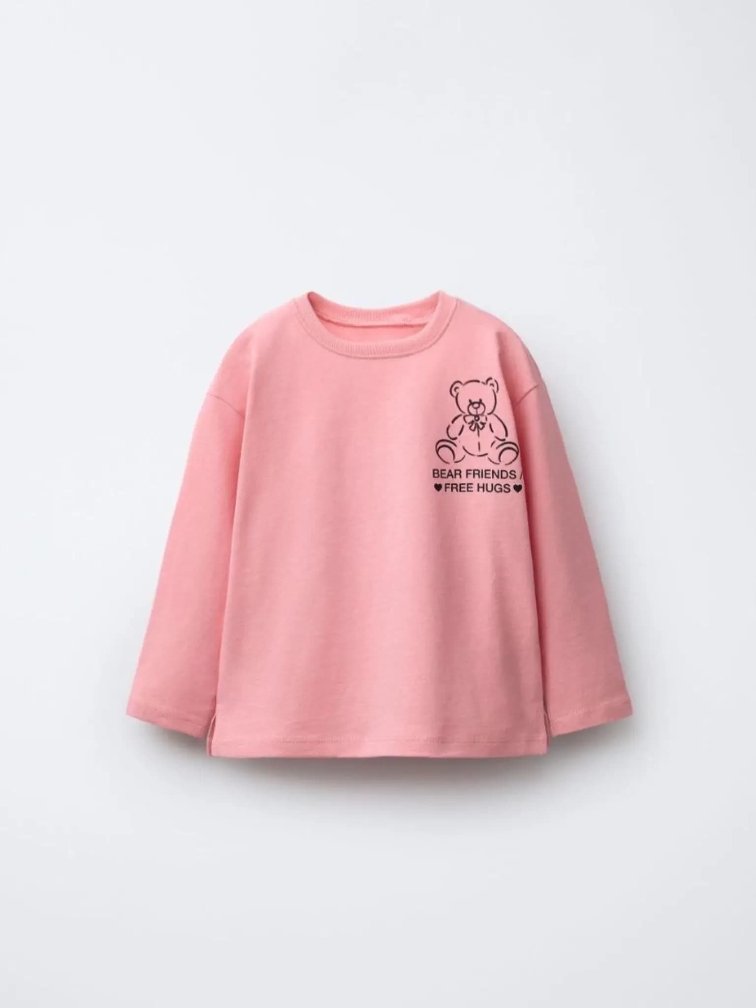 بلوز نخی صورتی بچگانه Zara