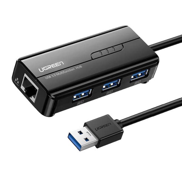 هاب 4 پورت USB 3.0 با پورت LAN یوگرین 20265