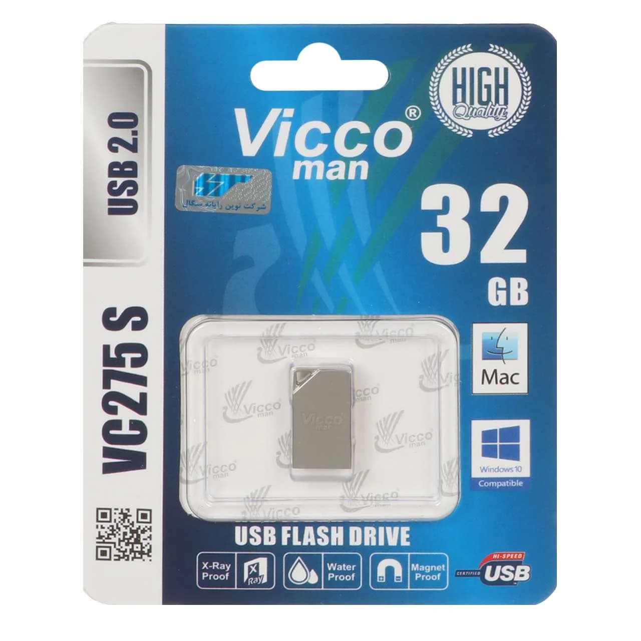 نقره ای Vicco man VC275 S USB2.0 Flash Memory-32GB