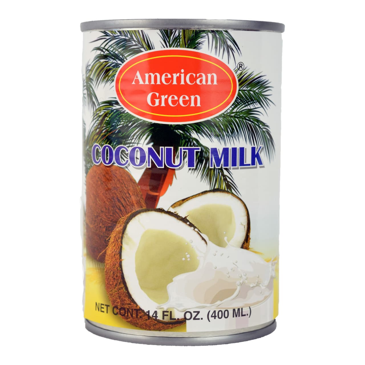شیر نارگیل بدون شکر ۴۰۰ میل امریکن گرین – american green