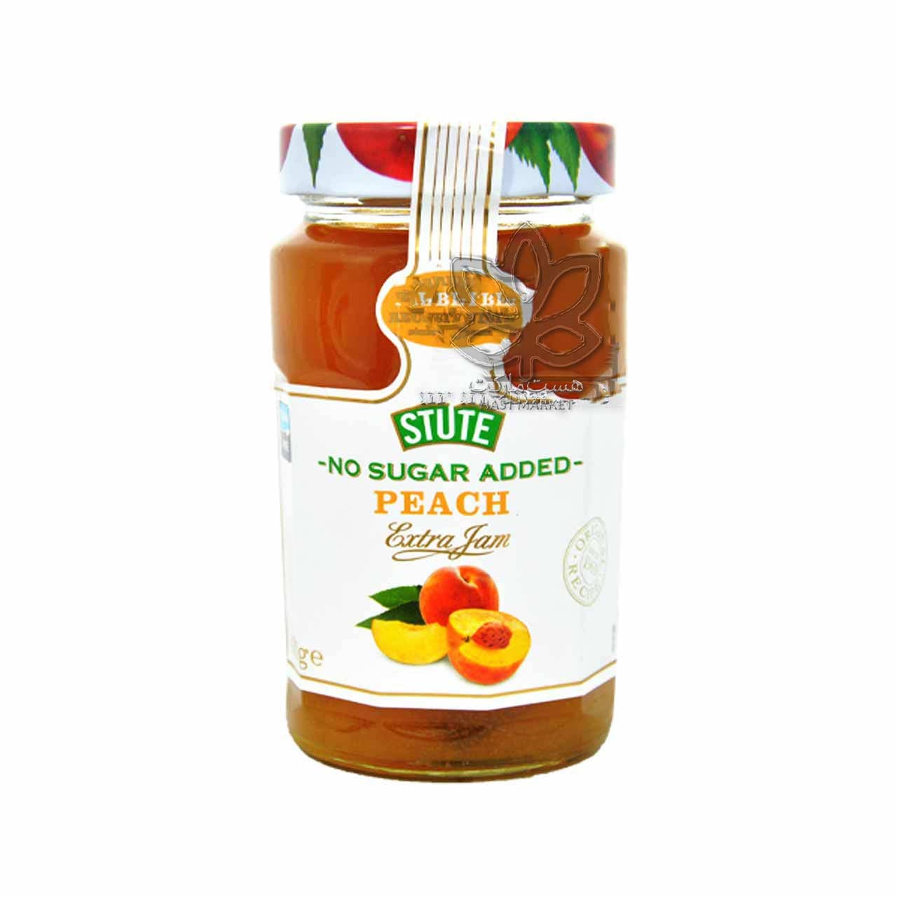 مربا هلو ( بدون شکر افزوده ) ۴۳۰ گرم استوت – stute