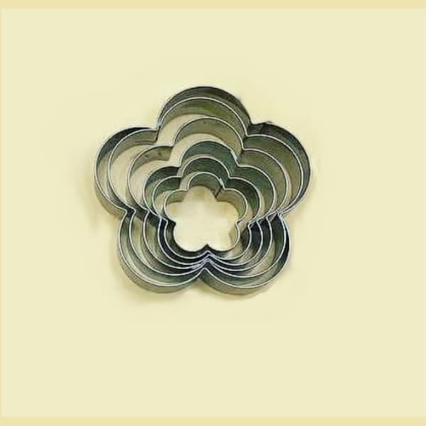 کاتر شیرینی پزی بهگز مدل Flowers مجموعه 6 عددی