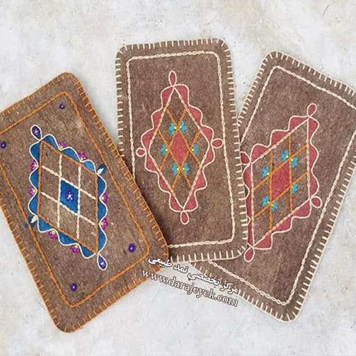 پادری نمدی طرح لوزی