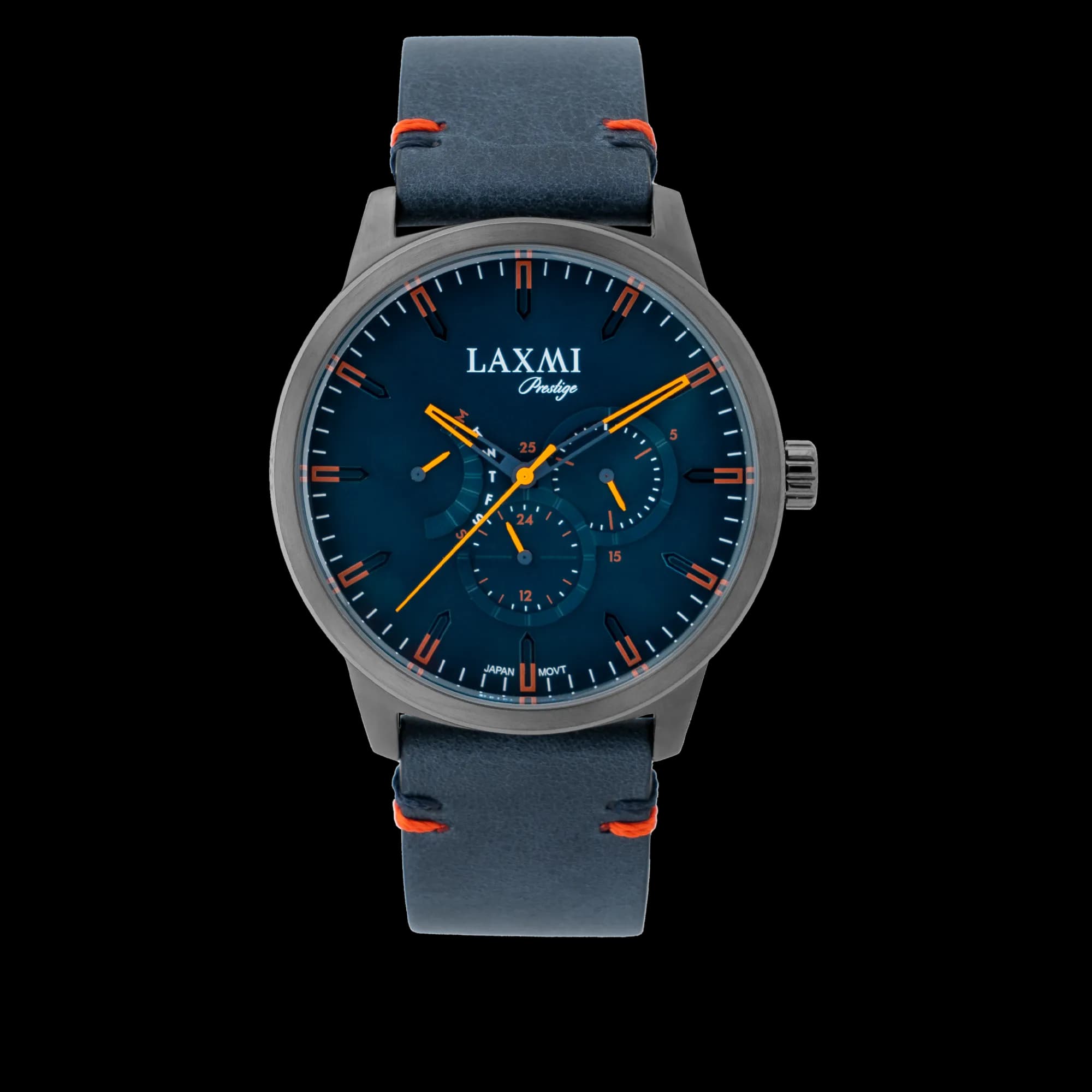 ساعت مچی مردانه لاکسمی بند چرم دودی کد Laxmi 8152