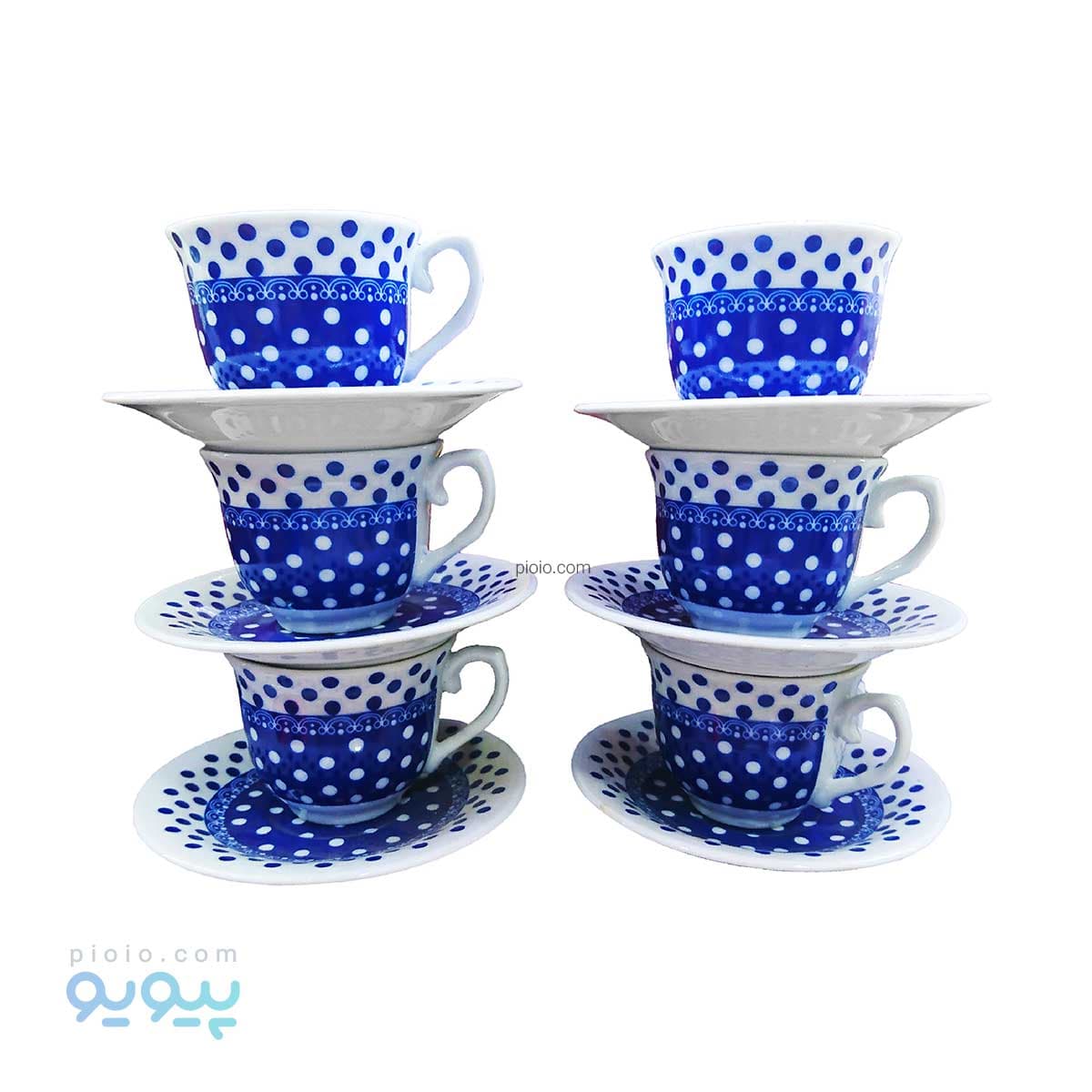 سرویس قهوه خوری طرح خال دار عمده و کارتنی