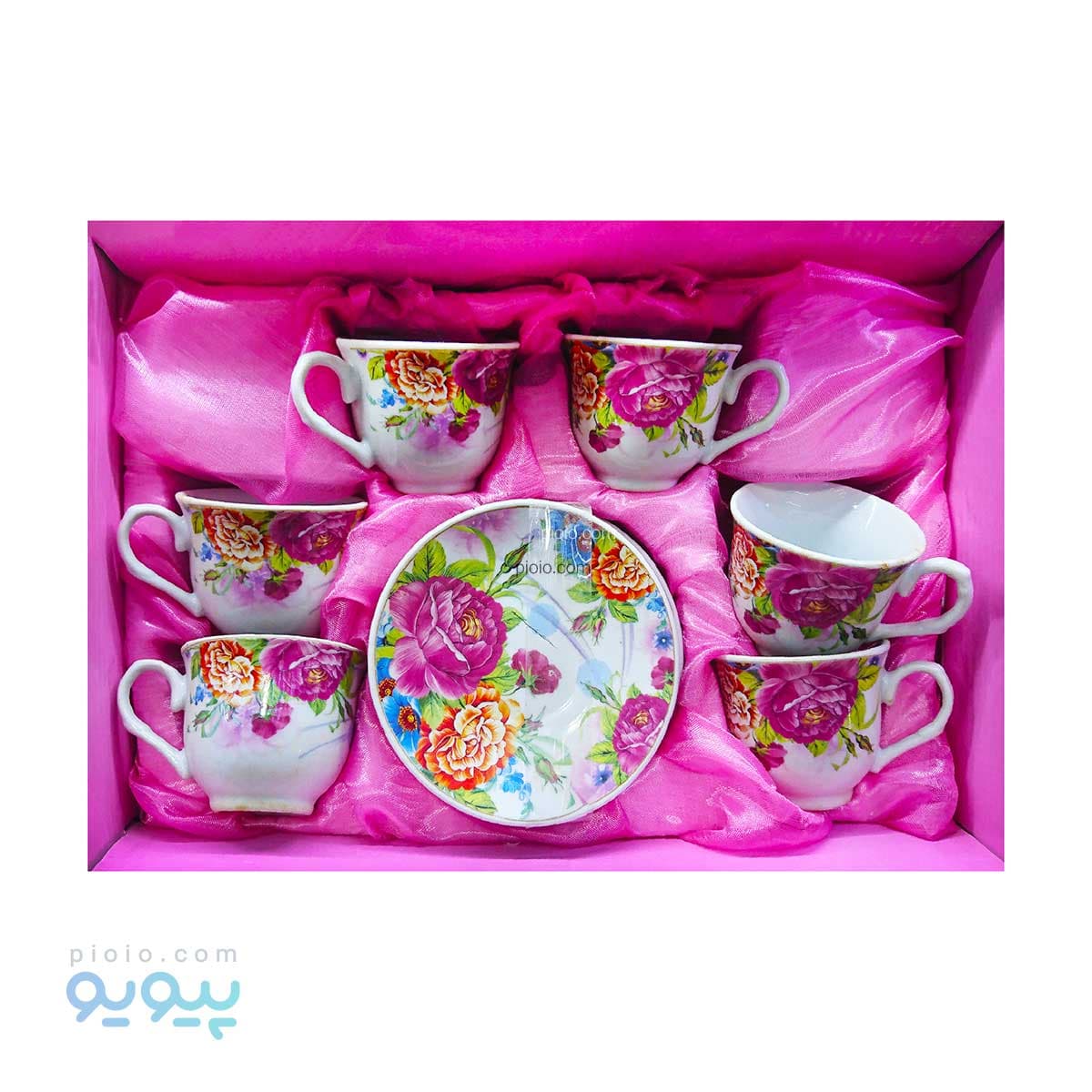 سرویس چای خوری گل دار عمده و کارتنی