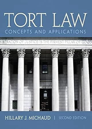و دانلود نسخه کامل کتاب زبان اصلی Tort Law: Concepts and Applications PDF | دانلود کتاب خارجی
