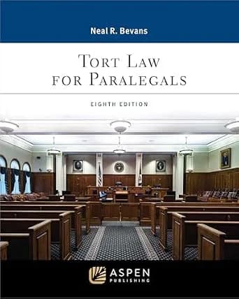 و دانلود نسخه کامل کتاب زبان اصلی Tort Law for Paralegals (Aspen Paralegal Series) PDF | دانلود کتاب خارجی