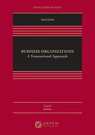 و دانلود نسخه کامل کتاب زبان اصلی Business Organizations: A Transactional Approach (Aspen Casebook Series) PDF | دانلود کتاب خارجی
