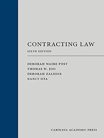 و دانلود نسخه کامل کتاب زبان اصلی Contracting Law, Sixth Edition PDF | دانلود کتاب خارجی