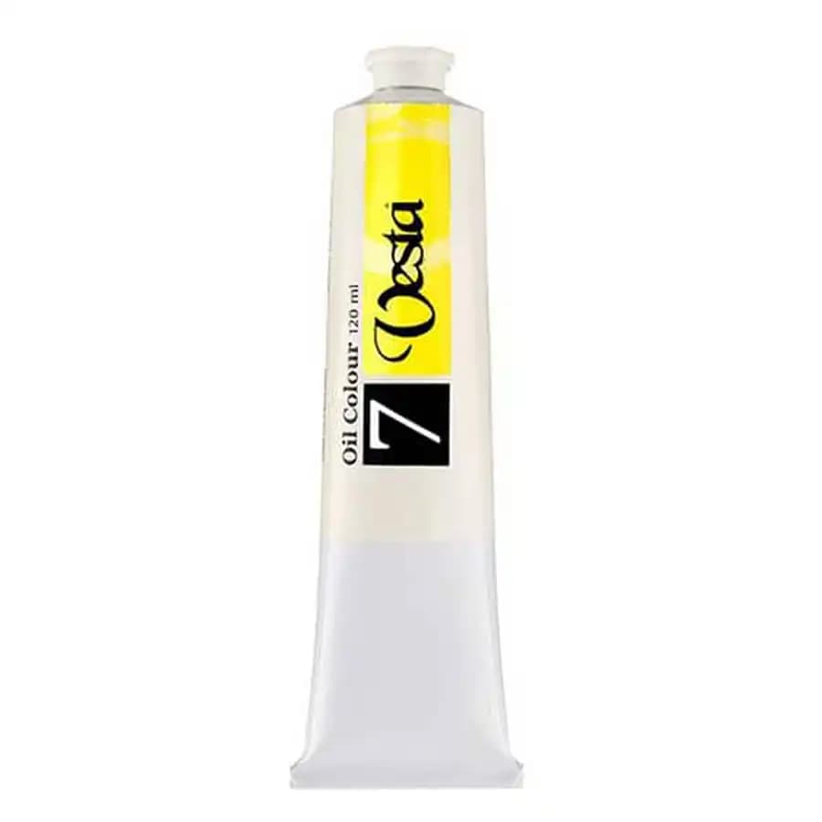 رنگ روغن وستا رنگ Cadmium Lemon Hue کد 7 حجم 120 میلی لیتر